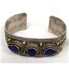 Image 2 : Tibetan Sterling and Lapis Bracelet and Ring