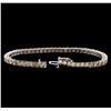 Image 3 : 14KT White Gold 6.83 ctw Diamond Tennis Bracelet