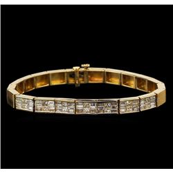 14KT Yellow Gold 3.35 ctw Diamond Bracelet