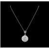 Image 2 : 14KT White Gold 2.75 ctw Diamond Pendant With Chain