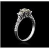 Image 3 : 14KT White Gold 1.30 ctw Diamond Ring