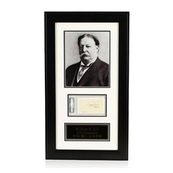 William H. Taft Signed Cut Display PSA Certified