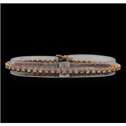 14KT Rose Gold 1.78 ctw Diamond Tennis Bracelet