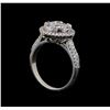 Image 4 : 14KT White Gold 1.35 ctw Diamond Ring