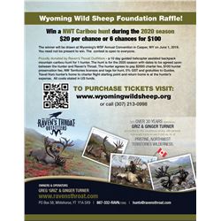 2020 NWT Mountain Caribou Hunt Raffle
