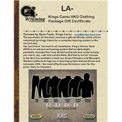 Kings Camo XKG Clothing Package Gift Certificate]
