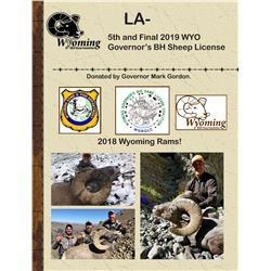 2019 WYO Governor's BH Sheep License