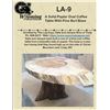 Image 1 : Handmade, One Of A Kind Solid Poplar Oval Coffee Table With Pine Burl Base