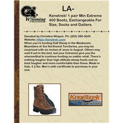 Kenetrek Men's Mountain Extreme 400 Boots, Exchangeable For Size With Socks And Gaiters.