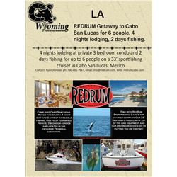 REDRUM Getaway to Cabo San Lucas for 6 people. 4 nights lodging, 2 days fishing.
