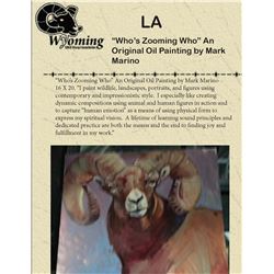 “Who’s Zooming Who” An Original Oil Painting by Mark Marino