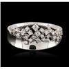 Image 2 : 14KT White Gold 0.38 ctw Diamond Ring