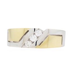 0.25 ctw Diamond Ring - 14KT Yellow and White Gold