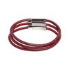 Image 5 : Saks Fifth Avenue Red Leather Set of Three Bracelets