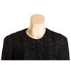 Image 5 : Chanel Black Metallic Sheen Tweed Zip Front Jacket