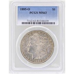 1885-O $1 Morgan Silver Dollar Coin PCGS MS63