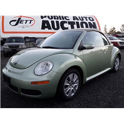 A1 --  2008 VW Beetle  , Green , 320570  KM's "No Reserve"