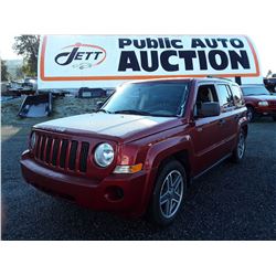 H6 --  2008 Jeep Patriot Sport , Red , 220969  KM's