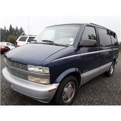 A5 -- 1999 CHEV ASTRO VAN, BLUE, 321,142 KMS  "No Reserve - Selling to the Highest Bidder"