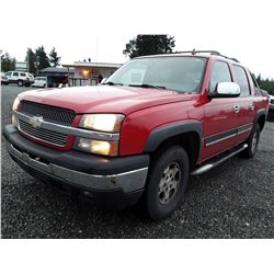 J6 --  2006 Chevrolet Avalanche , Red , 238880  KM's