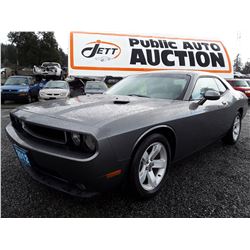 K2 --  2012 Dodge Challenger SXT , Grey , 127392  KM's