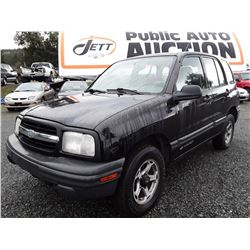 J2 --  1999 Chevrolet Tracker  , Black , 213076  KM's