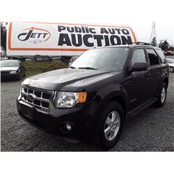 L6 --  2008 Ford Escape XLT , Black , 174212  KM's