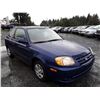 Image 2 : A8 D --  2006 Hyundai Accent GS , Blue , 248808  KM's