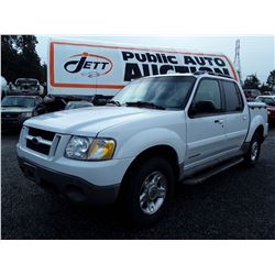 F5 --  2001 Ford Explorer Sport Trac , White , 272399  KM's