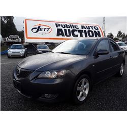 I4 --  2005 Mazda 3 , Grey , 199612  KM's