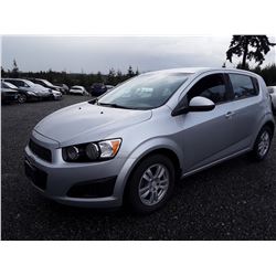 C2 --  2012 CHEVROLET SONIC , Silver , 41203  KM's