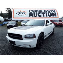 A8 --  2009 Dodge Charger , White , 167363  KM's