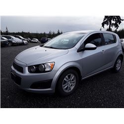 C2 --  2012 CHEVROLET SONIC , Silver , 41203  KM's