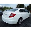 Image 3 : D1 --  2012 HONDA CIVIC LX , White , 65852  KM's