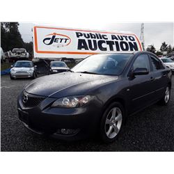 I4 --  2005 Mazda 3 , Grey , 199612  KM's
