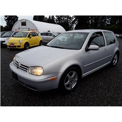 J6 --  2000 VOLKSWAGEN GOLF HATCHBACK , Silver , 190250  KM's