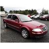 Image 2 : A6 --  2001 VW PASSAT GLX , Red , 315811  KM's