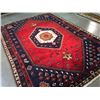 Image 2 : MAGNIFICENT AUTHENTIC PERSIAN SHIRAZ RUG 7.1x10.1