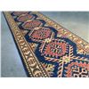 Image 2 : FINE HAND KNOTTED WOOL GEOMETRIC KAZAK RUNNER 2.6x10