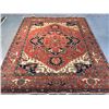 Image 1 : MAGNIFICENT HAND-KNOTTED SERAPI  WOOL RUG 8'X10'