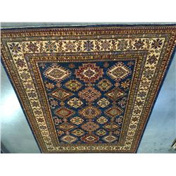 FINE HAND KNOTTED WOOL SUPER KAZAK RUG 8x11