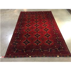 STUNNING AFGHAN RUG 6.3x9.8