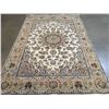 Image 1 : SILK & WOOL PERSIAN NAIN HAND KNOTTED WOOL RUG 6x8