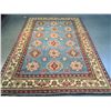 Image 1 : FINE HAND KNOTTED WOOL GEOMETRIC KAZAK RUG 6X9