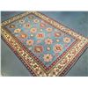 Image 2 : FINE HAND KNOTTED WOOL GEOMETRIC KAZAK RUG 6X9
