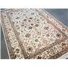 Image 2 : SILK & WOOL PERSIAN KASHAN HAND KNOTTED WOOL RUG   4.1x6.1