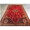 Image 1 : VINTAGE AUTHENTIC PERSIAN SHIRAZ RUG  5'.3"x 7'.8"