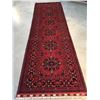 Image 1 : AUTHENTIC HAND KNOTTED AFGHAN RUNNER 2'.10"X9'.6"