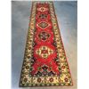 Image 1 : FINE HAND KNOTTED WOOL GEOMETRIC KAZAK RUNNER 2.6x 10