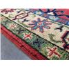 Image 8 : FINE HAND KNOTTED WOOL GEOMETRIC KAZAK RUNNER 2.6x 10
